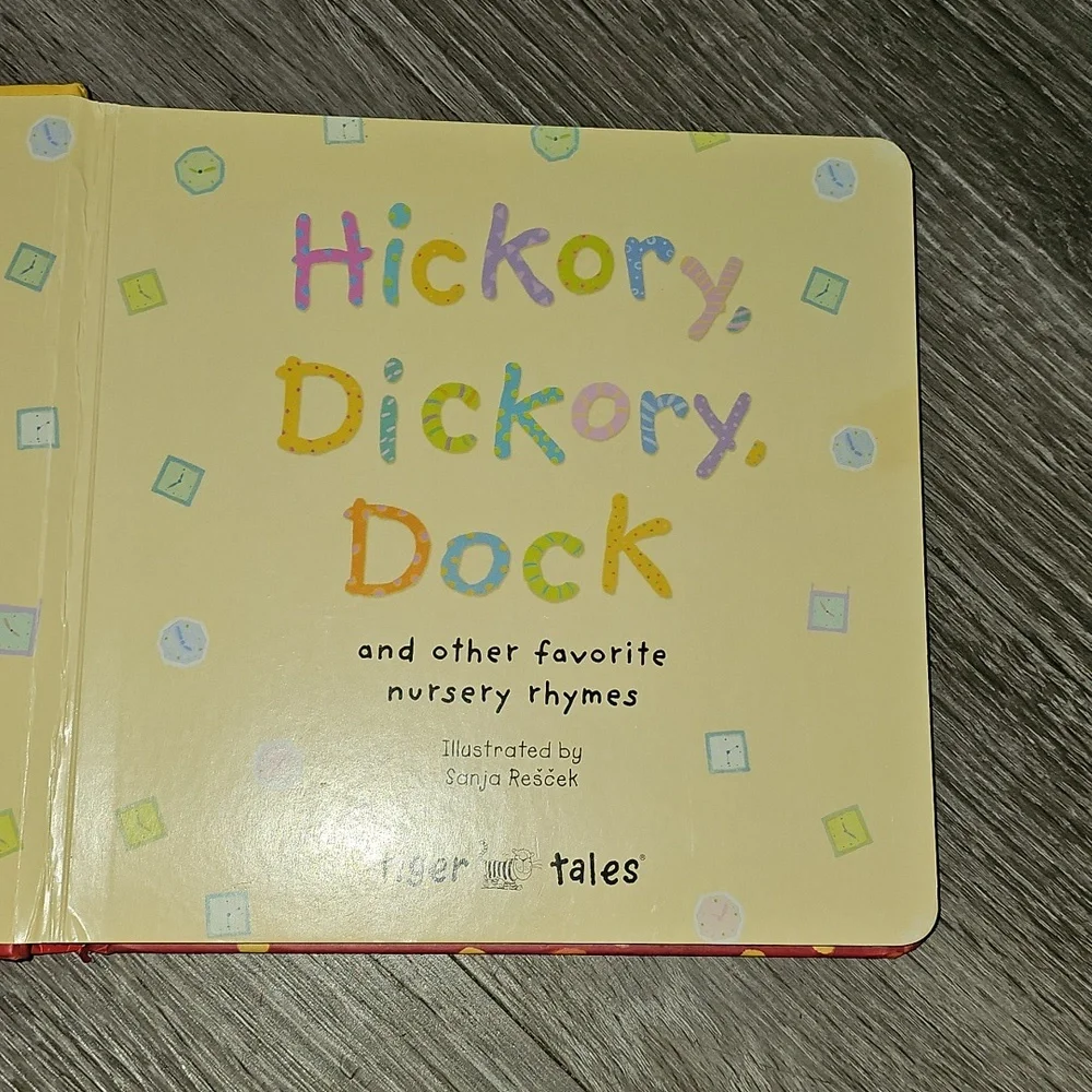Hickory Dickory Dock and other Nursery Rhymes Book. Hard Cover.